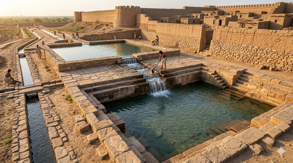 The Stone-Cut Sovereignty: Decoding the 4,500-Year-Old Hydraulic Genius of Dholavira image5