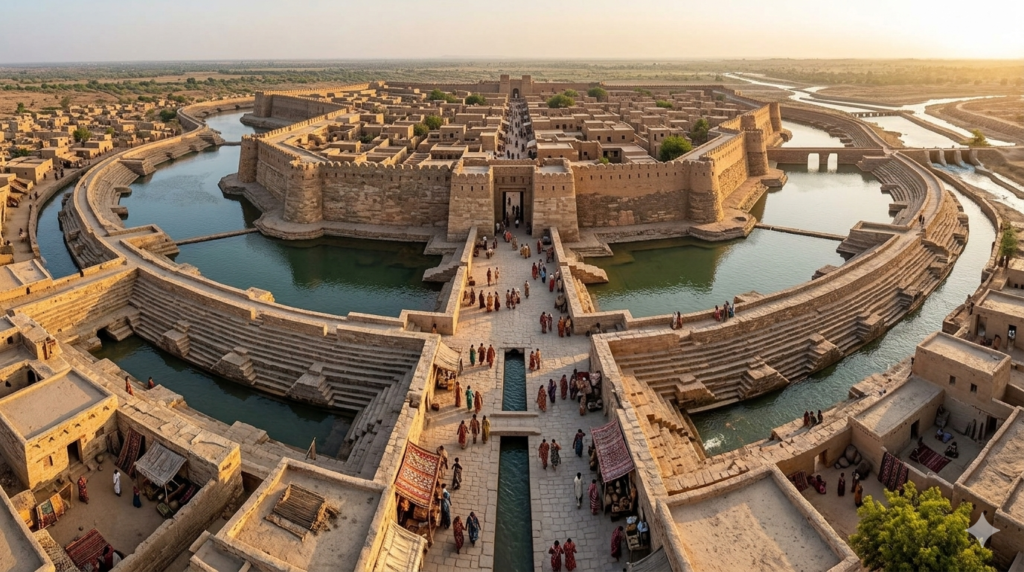 The Stone-Cut Sovereignty: Decoding the 4,500-Year-Old Hydraulic Genius of Dholavira image8