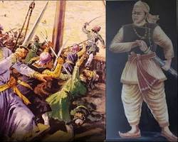 Lachit Borphukan: The General Who Saved the Northeast A historical representation depicting the intense naval clash at Saraighat, where light Ahom war boats swarmed and boarded the heavy Mughal galleons.