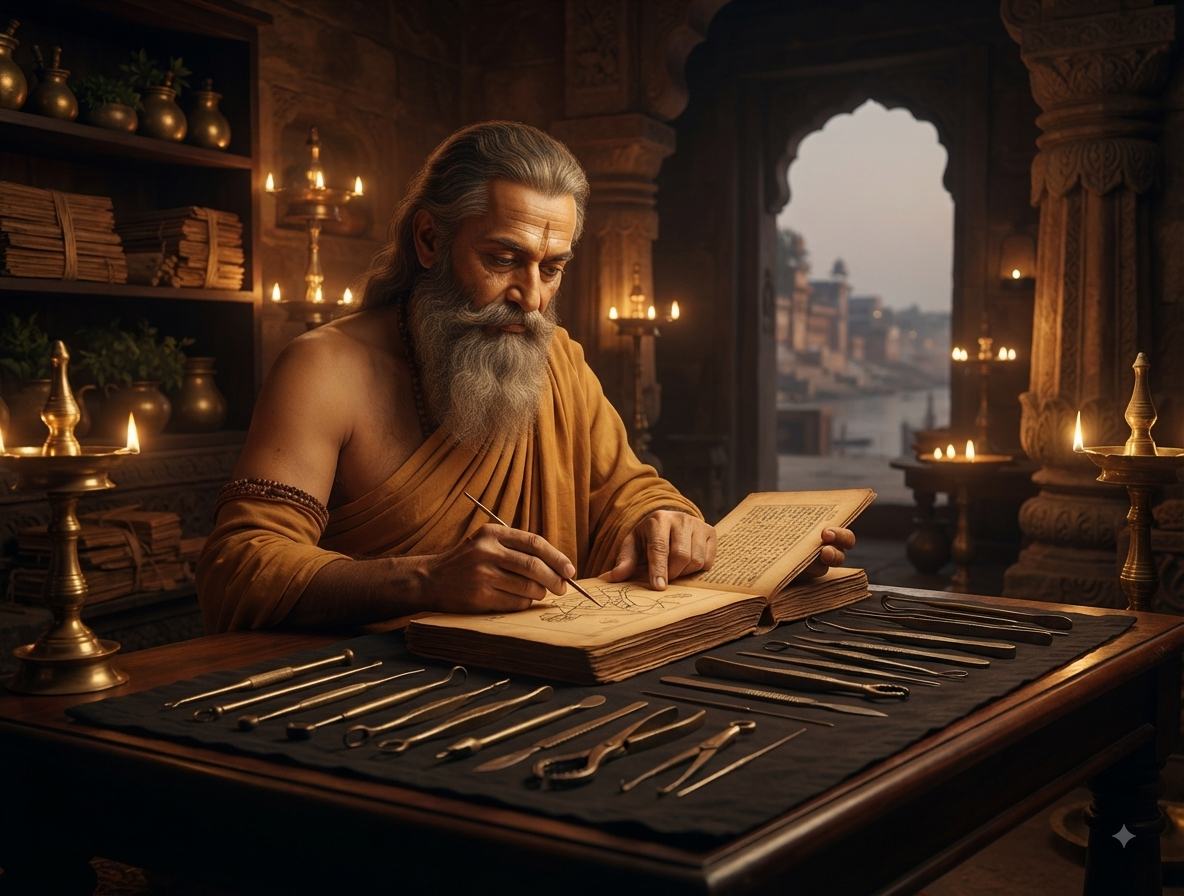 The Scalpel of Antiquity: How Sushruta Mastered Surgery and Anaesthesia 2,600 Years Ago sushrata